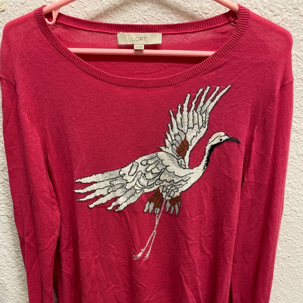 Loft Hot Pink Sweater